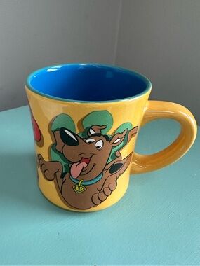 VTG 1999 Scooby Doo Warner Bros Studio Store 3D Ceramic Coffee Mug 18oz